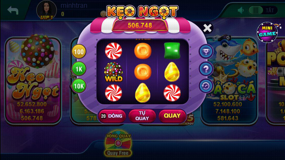 lịch sử quay nổ hũ candy